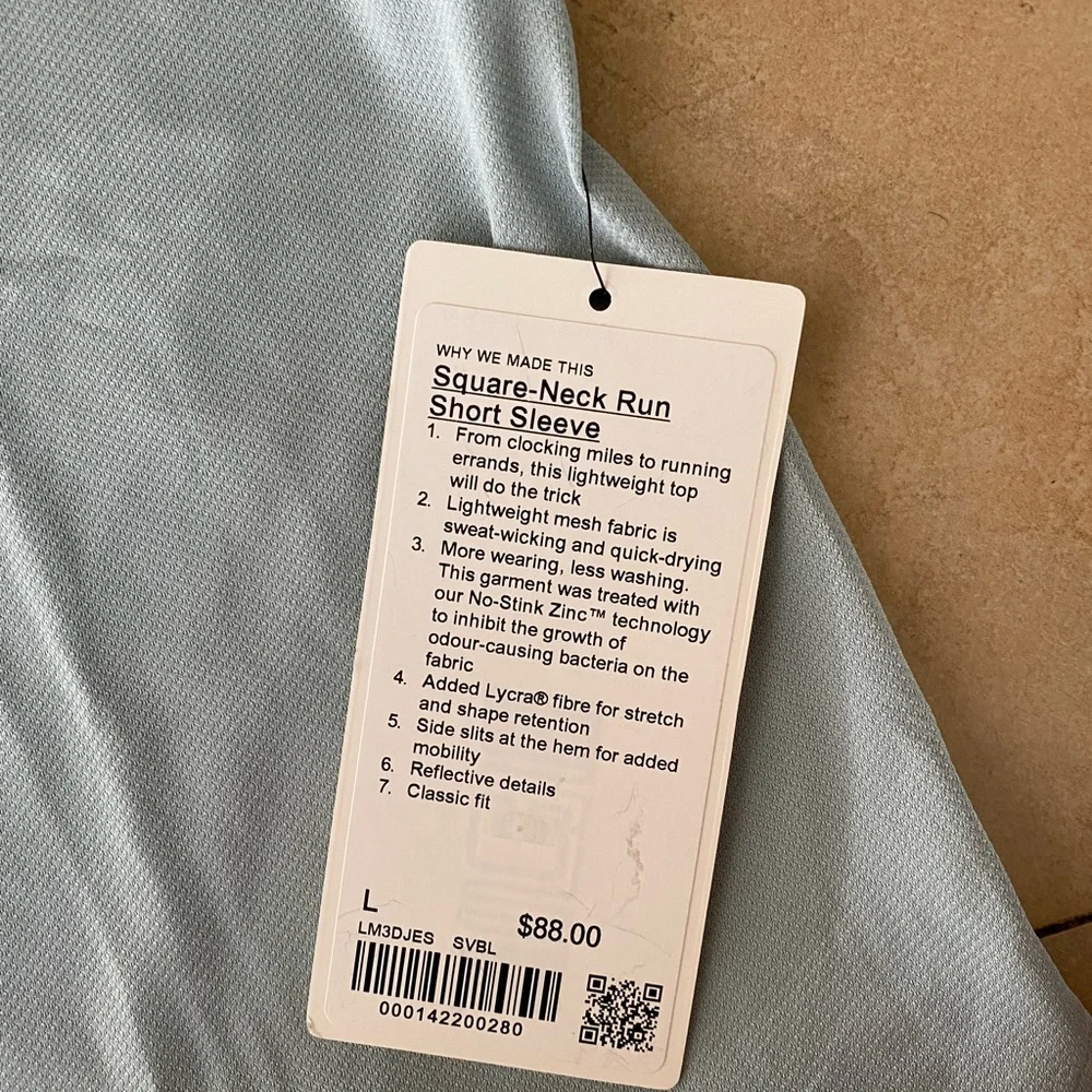 Lululemon Men’s “Square Neck” Running T-Shirt (L)_7